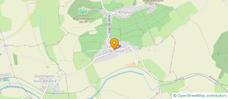 localisation de l'entreprise MONSIEUR REMY SIMONIN  LAITRE-SOUS-AMANCE