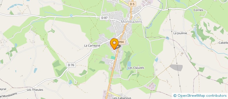 localisation de l'entreprise MONSIEUR REMY TEULIER à MONTBAZENS