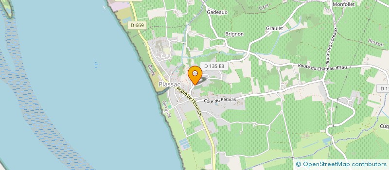 localisation de l'entreprise MONSIEUR REMY THIBAULT  PLASSAC