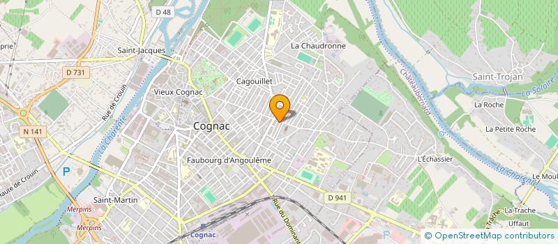 localisation de l'entreprise MONSIEUR REMY THOMAS à COGNAC
