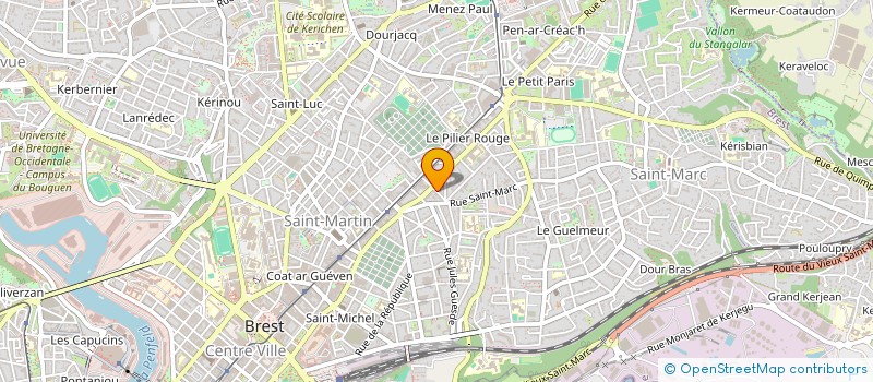 localisation de l'entreprise MONSIEUR REMY THUILLIER à BREST