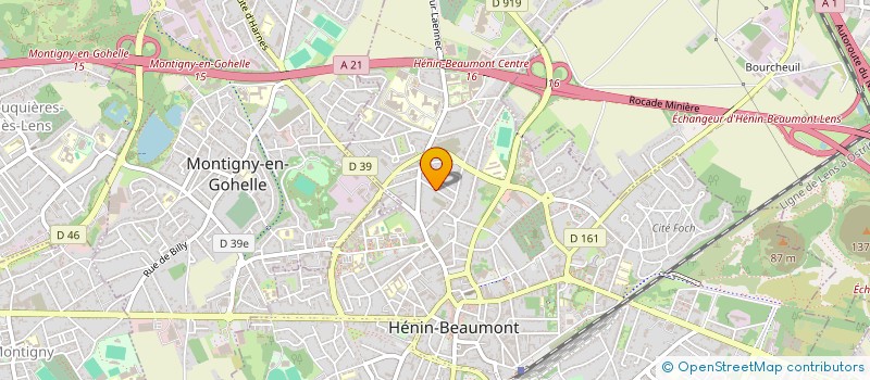 localisation de l'entreprise MONSIEUR REMY TOURBEZ à HENIN-BEAUMONT