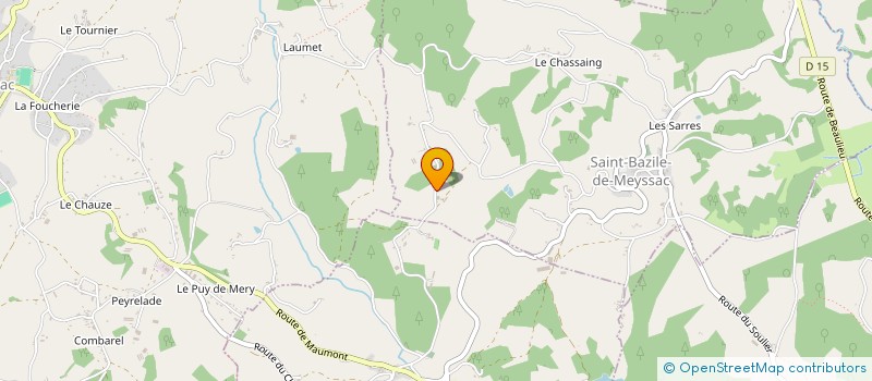 localisation de l'entreprise MONSIEUR REMY TROUILLET  SAINT-BAZILE-DE-MEYSSAC