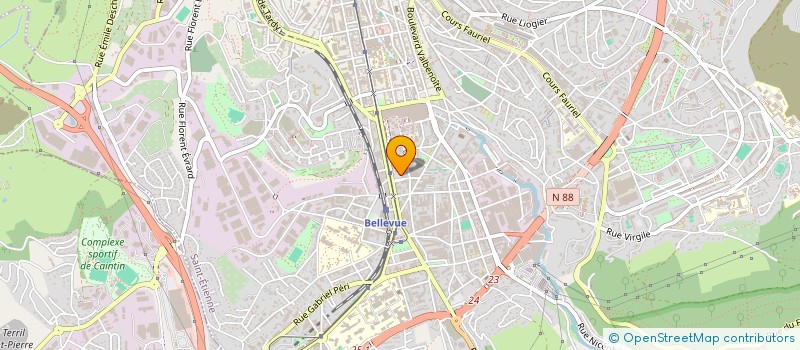 localisation de l'entreprise MONSIEUR REMY VALETTE  SAINT-ETIENNE