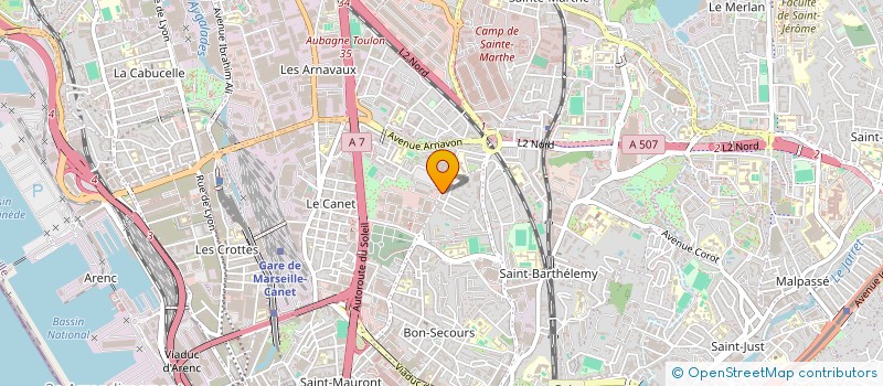 localisation de l'entreprise MONSIEUR REMY VALLE MANFREDI  MARSEILLE