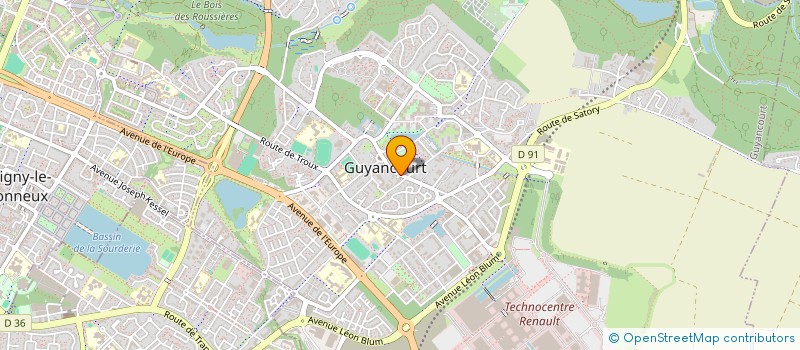 localisation de l'entreprise MONSIEUR REMY WADEL  GUYANCOURT