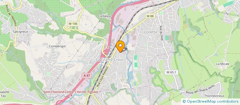 localisation de l'entreprise MONSIEUR REMY WAGNER  LA GRAND-CROIX