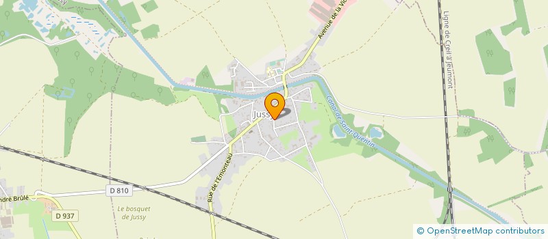 localisation de l'entreprise MONSIEUR REMY WOZNIAK  JUSSY