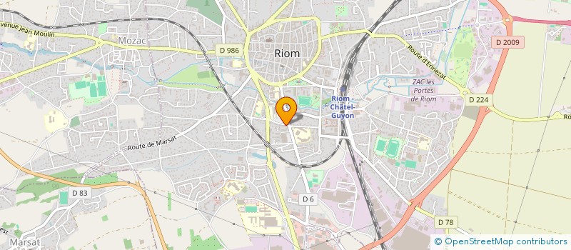 localisation de l'entreprise MONSIEUR REMZI ERYILMAZ  RIOM