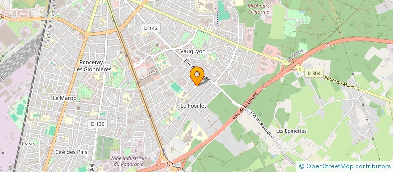 localisation de l'entreprise MONSIEUR RENALD AUBRY  LE MANS