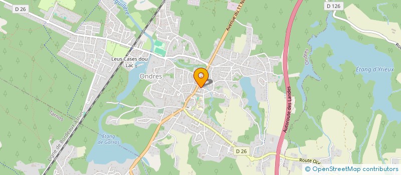 localisation de l'entreprise MONSIEUR RENALD BERGERE  ONDRES