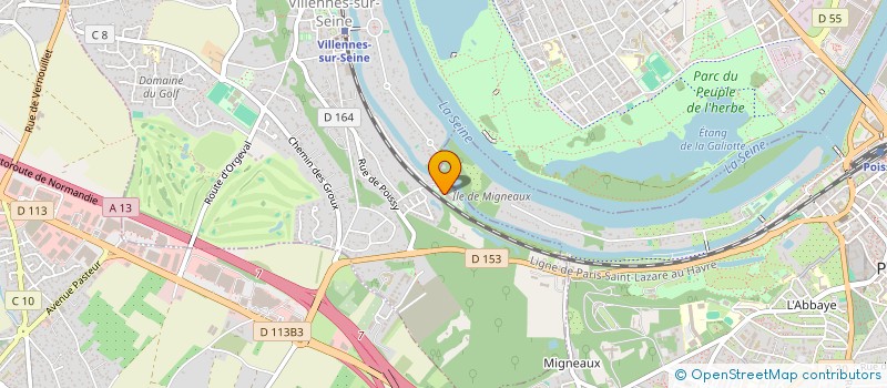 localisation de l'entreprise MONSIEUR RENALD GAIGNARD  VILLENNES-SUR-SEINE