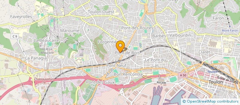 localisation de l'entreprise MONSIEUR RENALD MAZZOLINI  TOULON