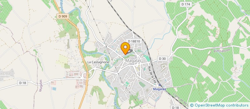 localisation de l'entreprise MONSIEUR RENALDO HORDEQUIN  MAGALAS