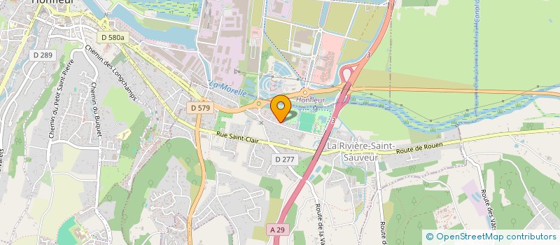 localisation de l'entreprise MONSIEUR RENALDO LE TELLIER  HONFLEUR