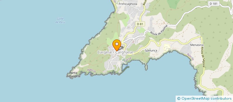 localisation de l'entreprise MONSIEUR RENALDO SERRERI à CARGESE