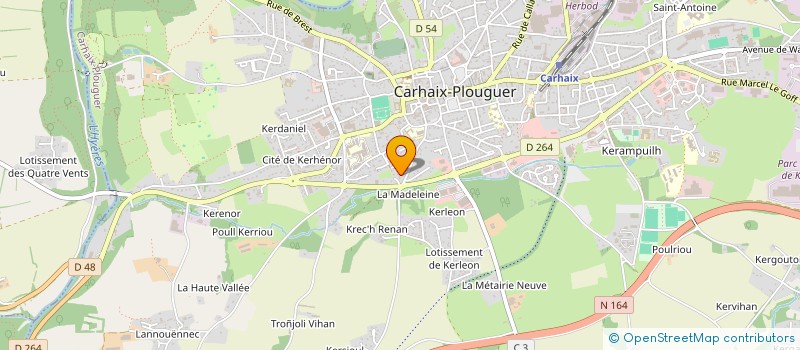 localisation de l'entreprise MONSIEUR RENAN COURTAY  CARHAIX-PLOUGUER