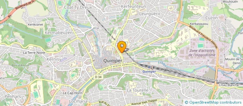 localisation de l'entreprise MONSIEUR RENAN KERGOZOU DE LA BOESSIERE à QUIMPER