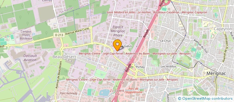 localisation de l'entreprise MONSIEUR RENAN MERIEULT  MERIGNAC