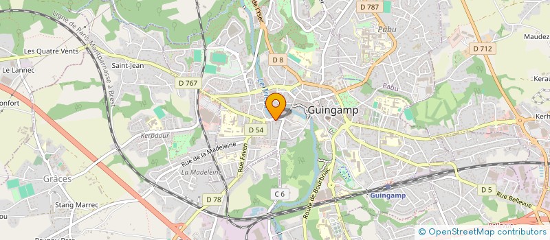 localisation de l'entreprise MONSIEUR RENAN SEUBILLE  GUINGAMP