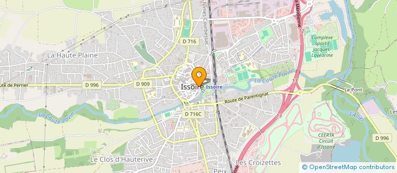 localisation de l'entreprise MONSIEUR RENARD LACROIX à ISSOIRE