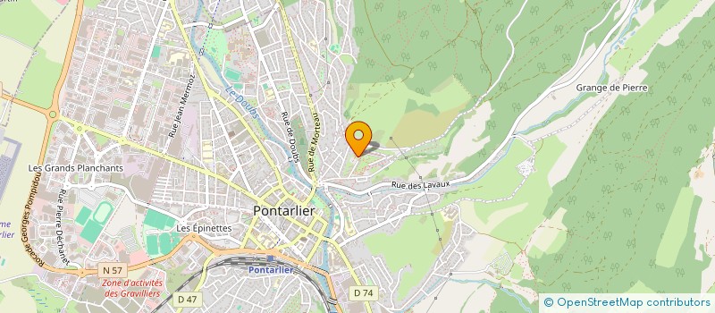 localisation de l'entreprise MONSIEUR RENATO CATANESE  PONTARLIER