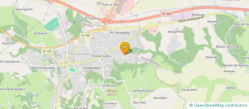 localisation de l'entreprise MONSIEUR RENAUD AIT-YAHIA  ROSTRENEN