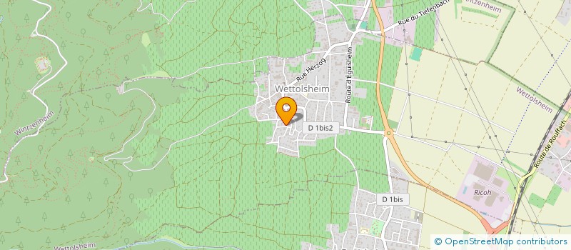 localisation de l'entreprise MONSIEUR RENAUD ALOU  WETTOLSHEIM