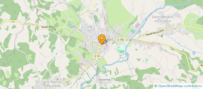 localisation de l'entreprise MONSIEUR RENAUD ALQUIER  EXCIDEUIL