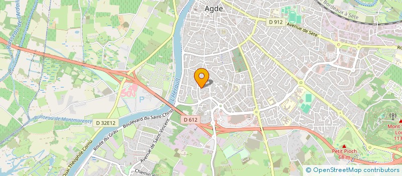 localisation de l'entreprise MONSIEUR RENAUD ANTHERIEU  AGDE