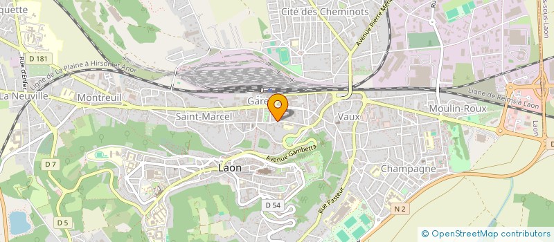 localisation de l'entreprise MONSIEUR RENAUD AUBERT à LAON