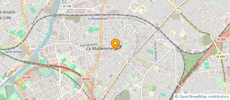 localisation de l'entreprise MONSIEUR RENAUD AUDEMARD D'ALANCON à LA MADELEINE