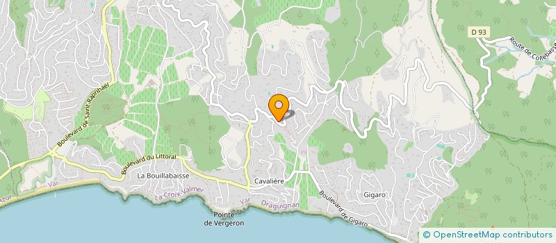 localisation de l'entreprise MONSIEUR RENAUD BALAY  LA CROIX-VALMER