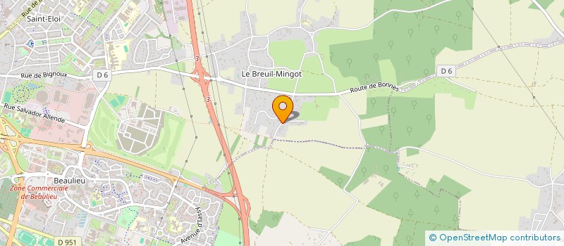 localisation de l'entreprise MONSIEUR RENAUD BARTHON DE MONTBAS à POITIERS