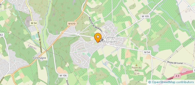 localisation de l'entreprise MONSIEUR RENAUD BATUT  SAINT-GENIES-DES-MOURGUES