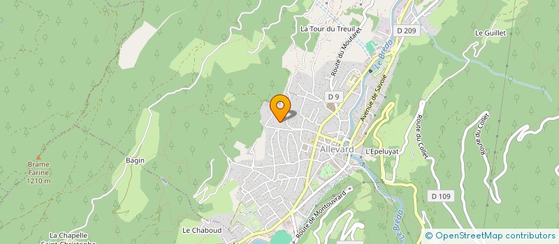 localisation de l'entreprise MONSIEUR RENAUD BERTHOLET  ALLEVARD