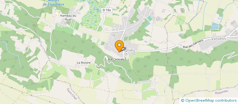 localisation de l'entreprise MONSIEUR RENAUD BERTHOLIO  VIGNIEU