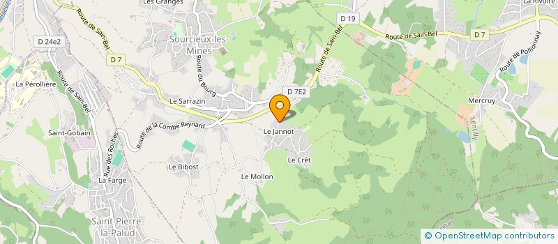localisation de l'entreprise MONSIEUR RENAUD BERTONI à SOURCIEUX-LES-MINES