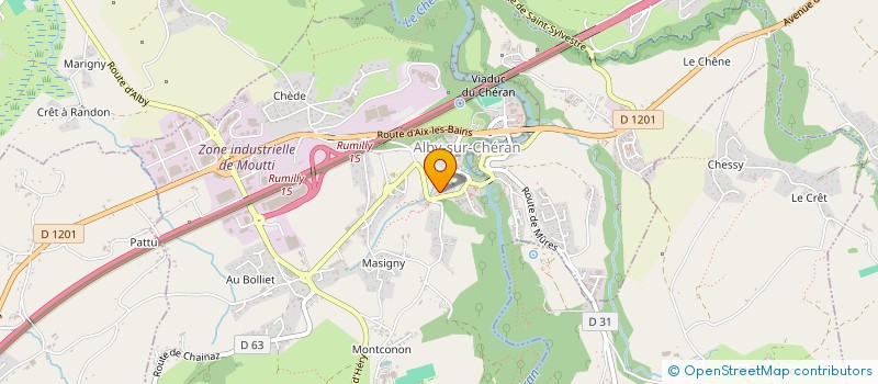 localisation de l'entreprise MONSIEUR RENAUD BERTRAND  ALBY-SUR-CHERAN