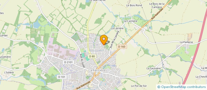 localisation de l'entreprise MONSIEUR RENAUD BESSON à LA FERRIERE