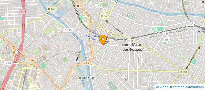 localisation de l'entreprise MONSIEUR RENAUD BIDAULT à SAINT-MAUR-DES-FOSSES