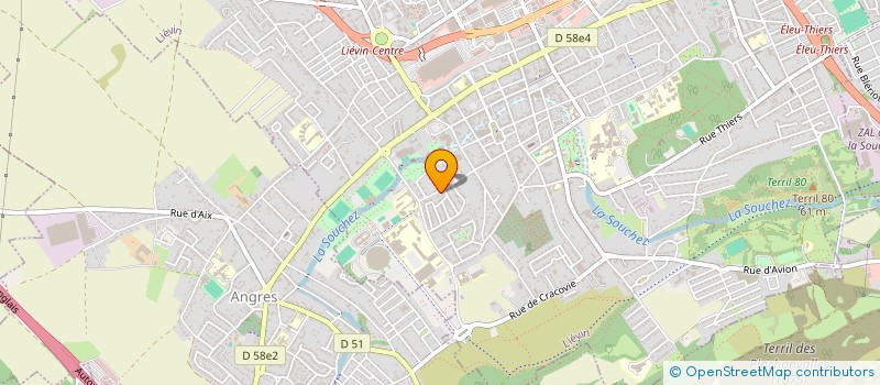 localisation de l'entreprise MONSIEUR RENAUD BILLET  LIEVIN