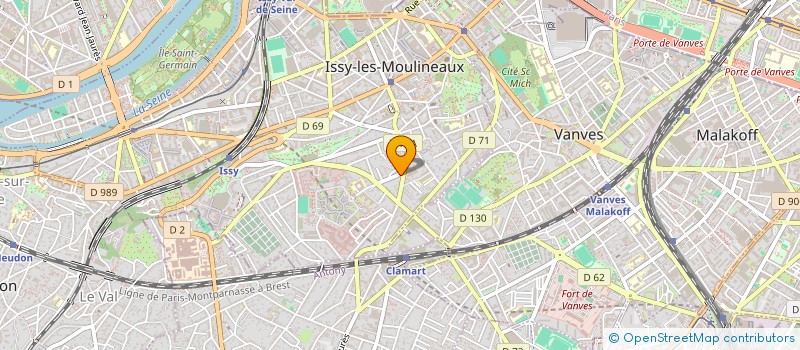 localisation de l'entreprise MONSIEUR RENAUD BOUSQUET à ISSY-LES-MOULINEAUX