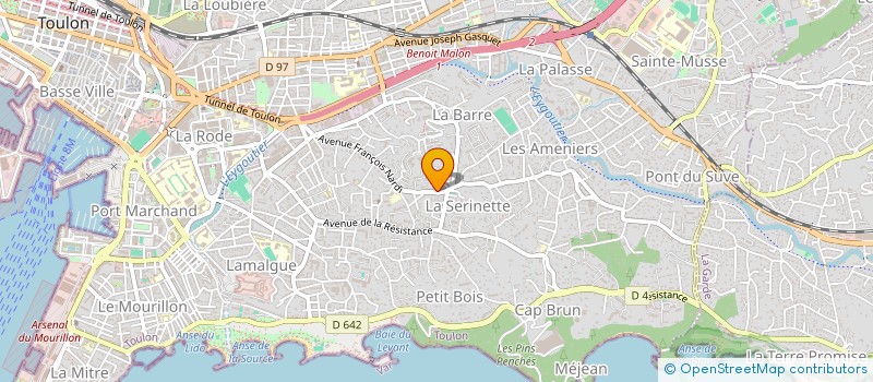 localisation de l'entreprise MONSIEUR RENAUD BRAUN à TOULON