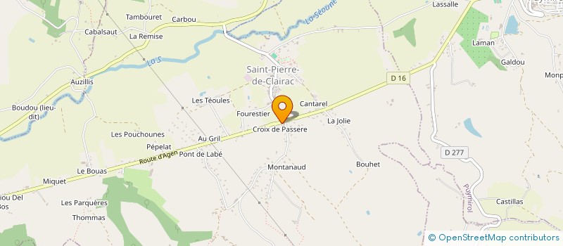 localisation de l'entreprise MONSIEUR RENAUD BREBANT  SAINT-PIERRE-DE-CLAIRAC