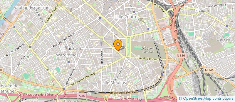 localisation de l'entreprise MONSIEUR RENAUD BUSINE  LILLE