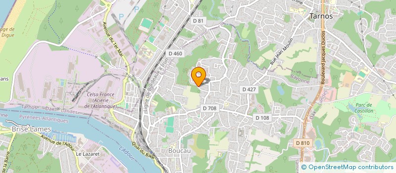 localisation de l'entreprise MONSIEUR RENAUD CADEAU  BOUCAU