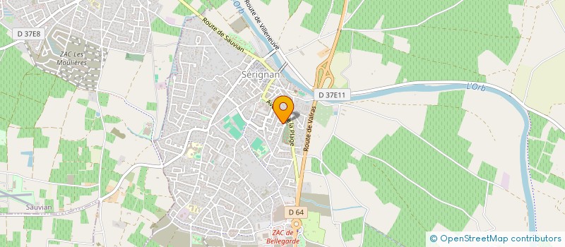 localisation de l'entreprise MONSIEUR RENAUD CAMMAN  SERIGNAN