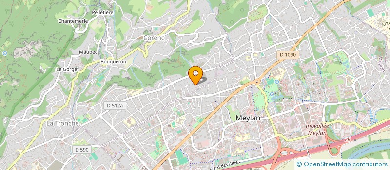 localisation de l'entreprise MONSIEUR RENAUD CHAIGNET  CORENC