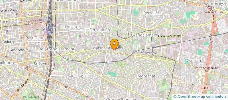 localisation de l'entreprise MONSIEUR RENAUD CHALENCON  VILLEURBANNE